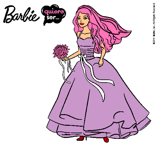 Barbie vestida de novia