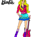 Dibujo Barbie rockera pintado por _Claudiia_