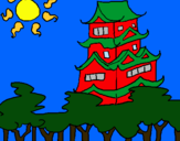 Dibujo Casa japonesa pintado por 9876543210