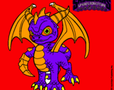 Dibujo Spyro pintado por drag