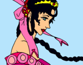 Dibujo Princesa china pintado por dudu