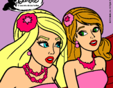 Dibujo Barbie y su amiga pintado por bebyw