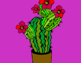Dibujo Flores de cactus pintado por milgen