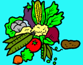Dibujo verduras pintado por abrahamt11