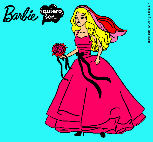 Barbie vestida de novia