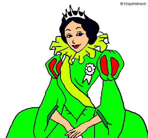 Dibujo Princesa real pintado por panquesi