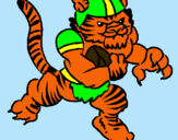 Dibujo Jugador tigre pintado por juande24