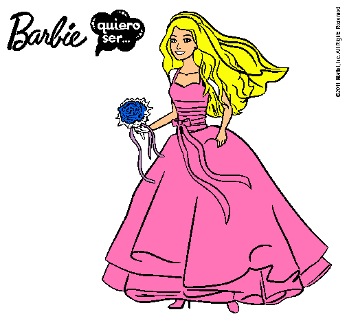 Barbie vestida de novia