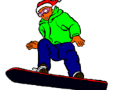 Dibujo Snowboard pintado por Somorrostro