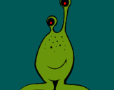 Dibujo Mini extraterrestre pintado por javiermolon