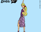 Dibujo Barbie flamenca pintado por dracu5623