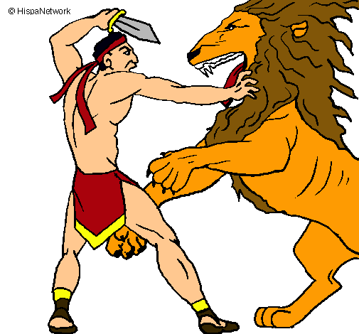 Gladiador contra león