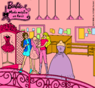 Dibujo Barbie en la tienda pintado por CristinaQuesada