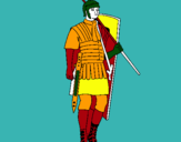 Dibujo Soldado romano pintado por preXsie