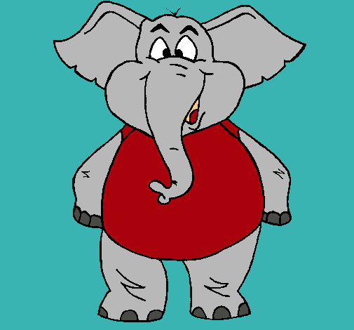 Elefante contento