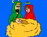 Dibujo Natividad pintado por renorano