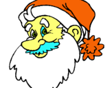 Dibujo Cara Papa Noel pintado por andysi