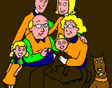 Dibujo Familia pintado por rururururury