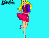 Dibujo Barbie informal pintado por yisel