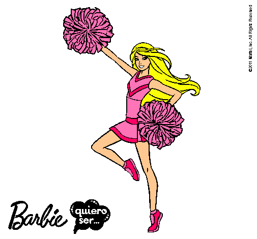 Dibujo Barbie animadora pintado por daiyan
