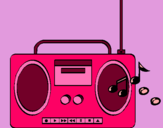Dibujo Radio cassette 2 pintado por Elsukita