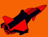 Dibujo Nave cohete pintado por raul01