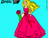 Dibujo Barbie vestida de novia pintado por antonela2003