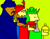 Dibujo Los Reyes Magos 3 pintado por Windy