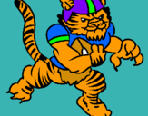 Dibujo Jugador tigre pintado por iraia