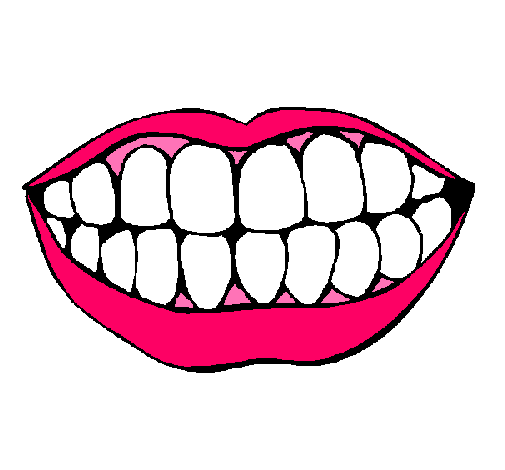Dibujo Boca y dientes pintado por Lauriit