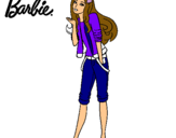 Dibujo Barbie con look casual pintado por 000000000000