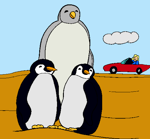 Familia pingüino