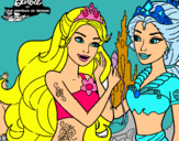 Dibujo Barbie se despiede de la reina sirena pintado por CristinaQuesada