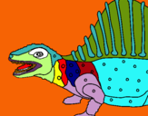Dibujo Dinosaurio pintado por Puchito