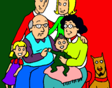 Dibujo Familia pintado por taide