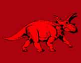 Dibujo Triceratops pintado por hhyyil