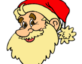 Dibujo Cara Papa Noel pintado por JOSEMAR