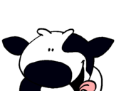 Dibujo Vaca sonriente pintado por PELUDA