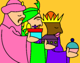 Dibujo Los Reyes Magos 3 pintado por riqui