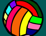 Dibujo Pelota de voleibol pintado por lili1234