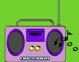 Dibujo Radio cassette 2 pintado por Nurie