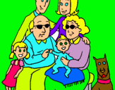 Dibujo Familia pintado por hstsbgajj125