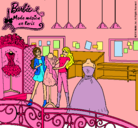 Dibujo Barbie en la tienda pintado por CristinaQuesada