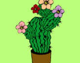 Dibujo Flores de cactus pintado por ROSAJNKVJNFI