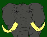 Dibujo Elefante africano pintado por elefanta