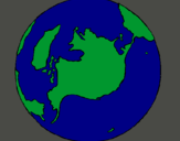 Dibujo Planeta Tierra pintado por valeentina