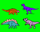 Dibujo Dinosaurios de tierra pintado por charlotin