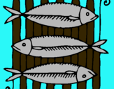 Dibujo Pescado a la brasa pintado por abraham66770