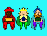 Dibujo Los Reyes Magos 4 pintado por carlalozano