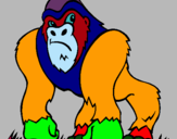 Dibujo Gorila pintado por Annette